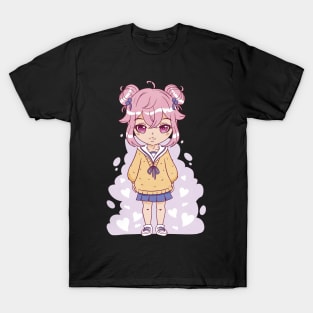 Pink haired anime girl T-Shirt